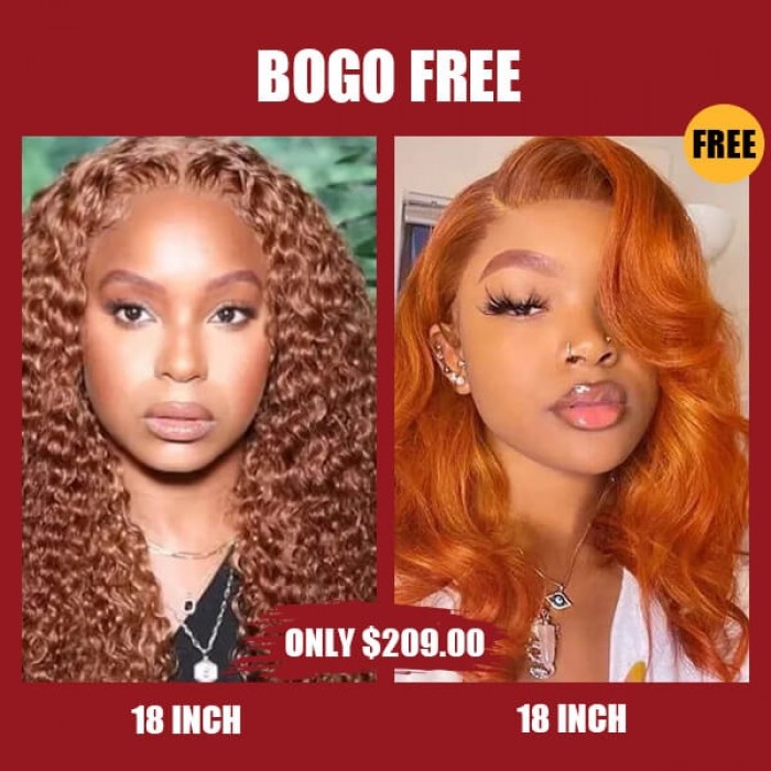 Deep Wave Hair 13x4 Pre Plucked Human Hair Lace Front Wigs