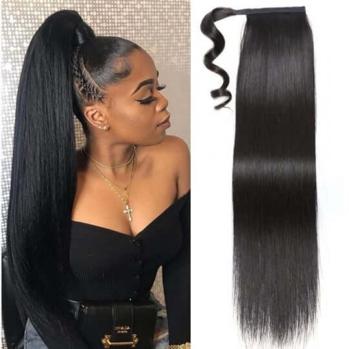 Straight Virgin Human Hair Lace Part Wig