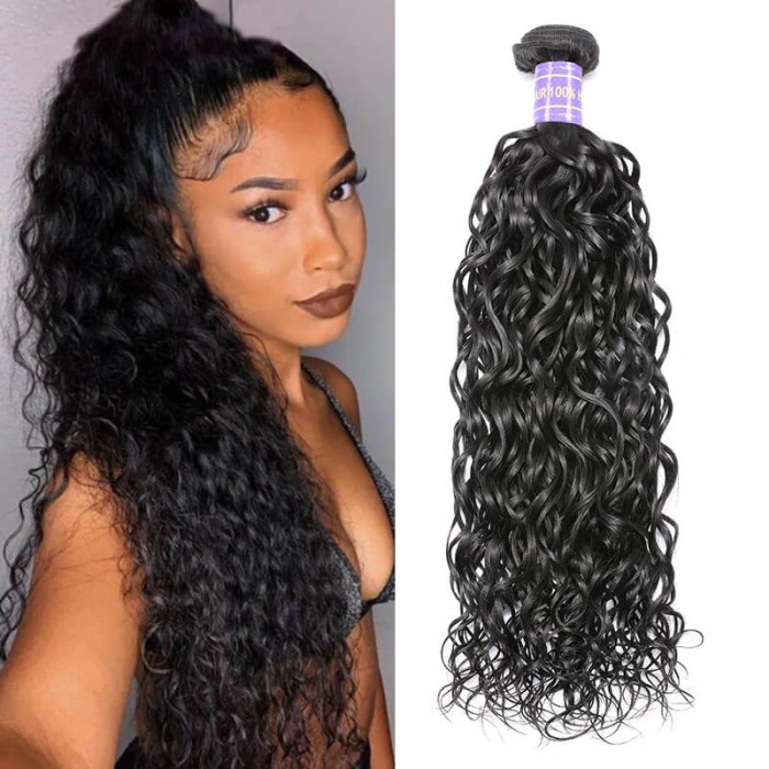 Hurela Hair 7A Freetress Water Wave Human Hair Weave 1 Bundle