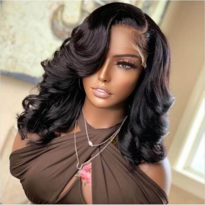 3*5*0.5 Lace Part Huamn Hair Wig Middle Part 