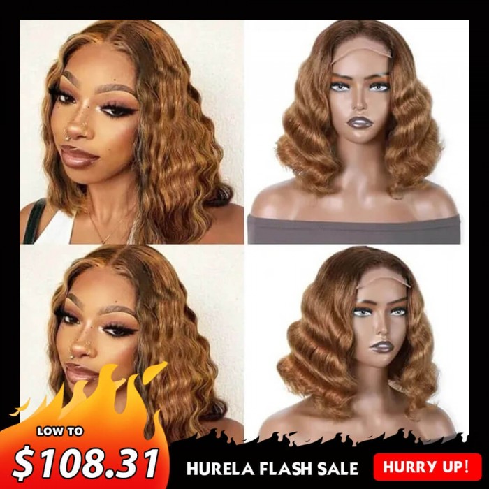 Hurela 13X4 Lace Front Wig 150% density Natural ColorBody Wave Pre-plucked Lace Front Wig 150% density Natural Color