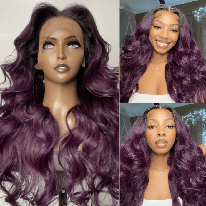Hurela 13X4 Lace Front Wig 150% density Natural ColorBody Wave Pre-plucked Lace Front Wig 150% density Natural Color