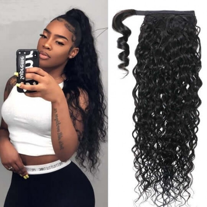 Water Wave Pre-plucked 13x4 Human Hair Lace Front Wigs