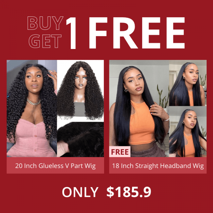 Hurela V part Upgrade U Part Wig Human Hair