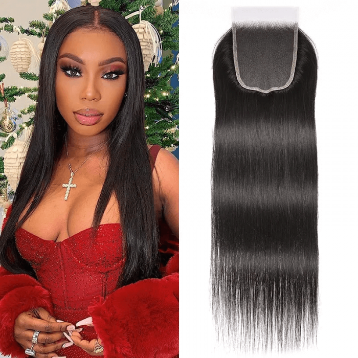 Hurela 5x5 HD Lace Closure Straight Virgin Human Hair Hair Online For Sale