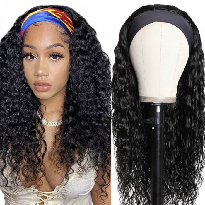 Hurela Human Hair Glueless Wigs 150% Density Natural Black