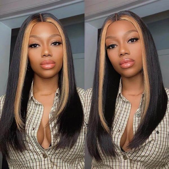 straight Hair #TL27 Lace Part Human Hair Wigs