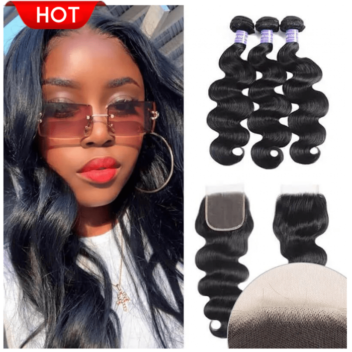 Hurela Hair 3 Bundles Body Wave Human Hair