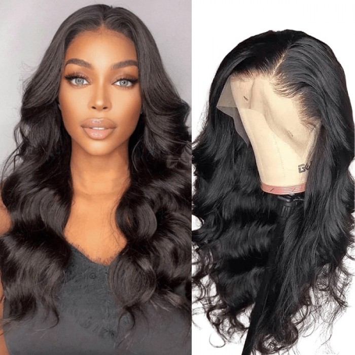 Hurela 100% Human Virign Hair Lace Part Wig