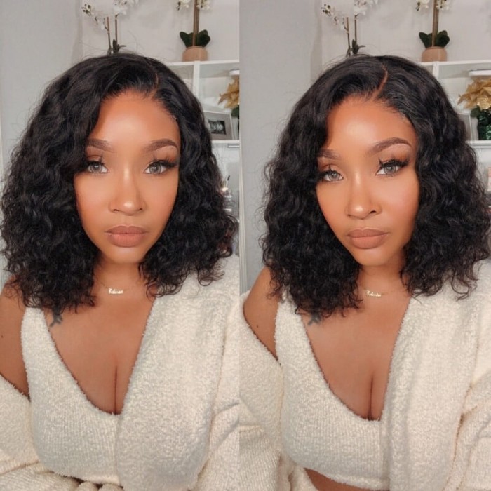 3*5*0.5 Lace Part Huamn Hair Wig Middle Part