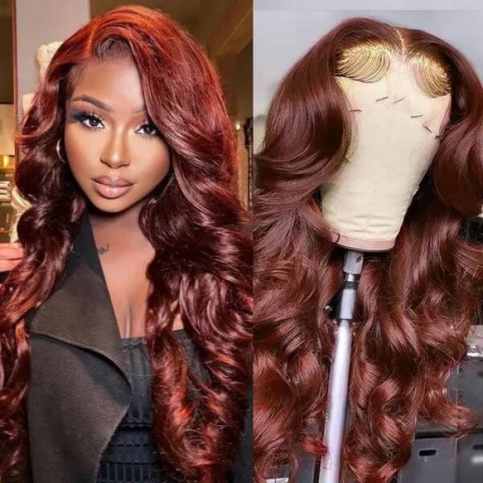 Hurela 13X4 Lace Front Wig 150% density Natural ColorBody Wave Pre-plucked Lace Front Wig 150% density Natural Color