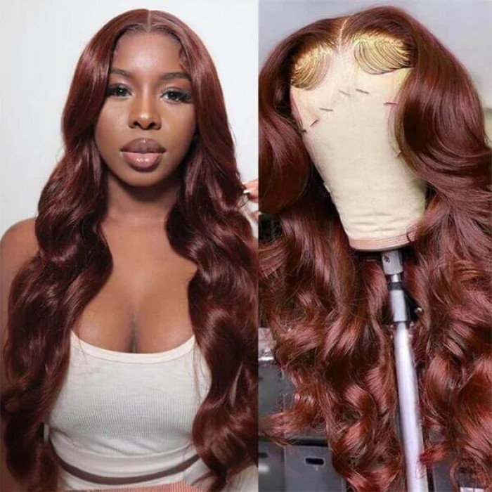 Hurela 13X4 Lace Front Wig 150% density Natural ColorBody Wave Pre-plucked Lace Front Wig 150% density Natural Color