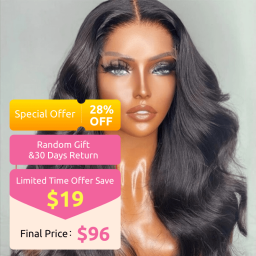 Hurela Body Wave Human Hair Wigs Pre Plucked 4x4 Human Lace Closure Wig 150% Density
