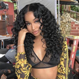 Hurela Soft Virgin Fumi Hair Bundles 6PCS Real Curly Human Hair Weave