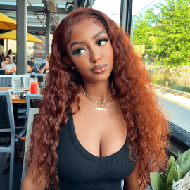 Hurela Realistic Jerry Curly Human Hair 13X4 Lace Front Wig 150% Density 10-24 Inch Facebook ad Special Sale