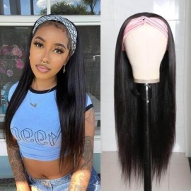 Hurela Glueless Headband Wigs Best Long Straight Hair Human Hair Wigs