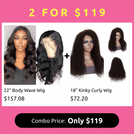 Hurela 22 Inch 100% Human All Virgin Hair T Part Wig Pre-pluck Baby Hair Body Wave Hair Lace Part Wig Natural Color 150% Density