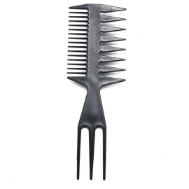 Hurela Hair Care Comb Anti Static Coarse Fine Toothed Tail Pick Combs Black Set For Wet Dry Curly And Straight Hair -T