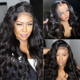 Hurela Body Wave 13x4 Lace Front Wig 100% Human Hair 150% Density Member Sale
