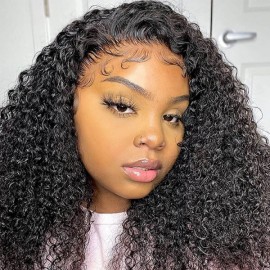 Hurela Cheap U Part Wig Real Hair Jerry Curly Wigs Human Hair Glueless Wig 150% Density Whatsapp Falsh Sale