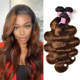 Hurela Cheap Balayage Ombre Body Wave 4x4 Lace Closure Virgin Human Hair