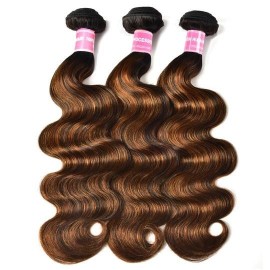 Hurela Cheap Balayage Ombre Body Wave 4x4 Lace Closure Virgin Human Hair