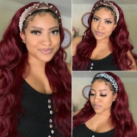 Hurela Headband Wigs Body Wave Human Hair Wig For Women No Glue More Hairstyles With Black Root 150% Density 26 Inches Clearance Sale Lowest Price