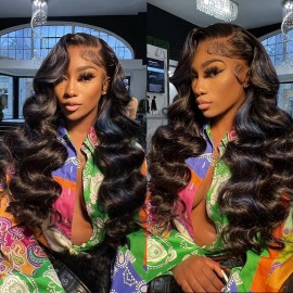 Hurela 13X4 Lace Frontal Wig Body Wave Human Hair Wigs Get Ashley Bedeck Same Hair Style