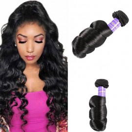 Hurela Soft Virgin Loose Wave Hair 1 Bundle 100% Human Hair Weave
