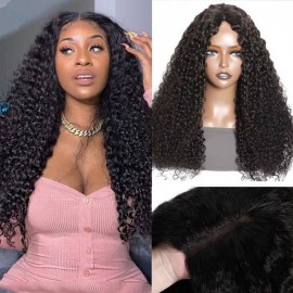 Hurela V part Upgrade U Part Wig Human Hair Wig Free Part Glueless 150% density