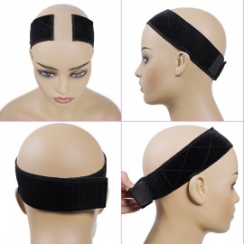 Hurela Part Lace Wig Grip Bands Flexible Wig Comfort Bands Velvet Non Slip Headband to Keep Wig Secured and Prevent Headaches