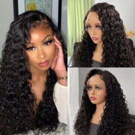 Hurela 13x4 Loose Deep Wave Lace Front Human Hair Wig With Baby Hair 150% Density