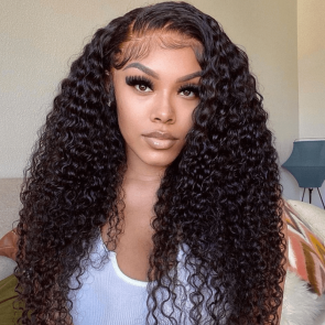 Hurela Super Super Super Affordable 13x4 Lace Front Wigs Jerry Curly Human Hair Wigs With Baby Hair Facebook ad Special Sale