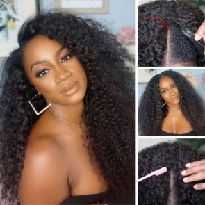 Hurela Glueless Deep Wave V Part Wigs No Leave Out Beginner Friendly Wig 150% Density Whatsapp Sale