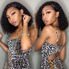 Hurela Beginner Friendly Natural Scalp V Part Glueless Wigs Jerry Curly Human Hair Wigs 150% Density Whatsapp Flashsale
