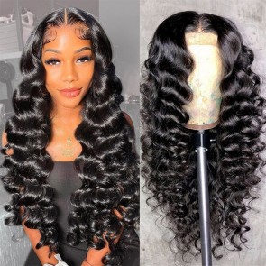 Hurela Loose Deep Wave Wig 13x4 Lace Front Human Hair Wig For Women Natural Hairline With Baby Hair Friday Sale