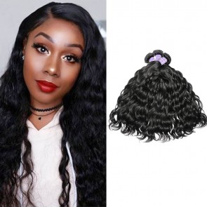 Hurela Peruvian Virgin Hair Natural Wave Weave Hair 3 Bundles Best Human Hair