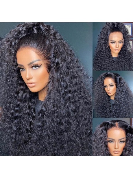 Hurela New 13x4 Lace Front Wigs Jerry Curly Human Hair Wigs With Baby Hair Get Ashley's Same Hair