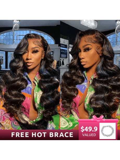 Hurela 13X4 Transparent Lace Frontal Wig Body Wave Human Hair Glueless Wigs Get Tiffanieray Hair Style