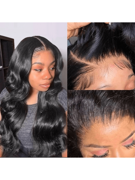 Hurela Body Wave 4x4 Lace Part Wig 100% Human Hair 150% Density