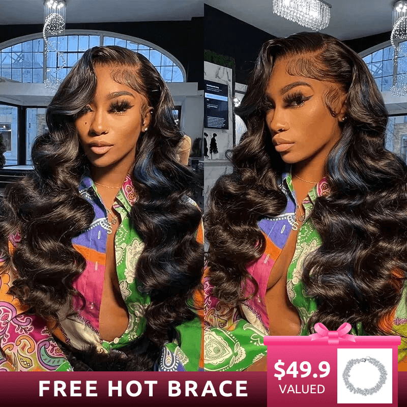 burgundy red straight hair wig 