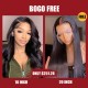 Hurela 100% Human Virign Hair Lace Part Wig With Baby Hair Body Wave Natural Color 150% Density Bogo Free