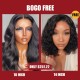 Hurela 18 Inch Body Wave Human Hair Wigs Pre Plucked 4x4 Human Lace Closure Wig 150% Density Bogo Free