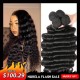 Hurela Peruvian Loose Deep Wave Hair Weave 3 Bundles 100% Human Hair Crazy Flash Sale