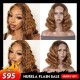 Hurela 13X4 Lace Front Wig 150% density Natural ColorBody Wave Pre-plucked Lace Front Wig 150% density Natural Color