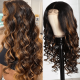 Body Wave Hairstyles Lace Part Wig Human Hair Wigs With Baby Hair 150% Density #FB30 Color