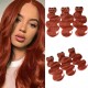 Hurela High Quality Peruvian Human Hair 3 Bundles Body Weave Hair Deals 8-26 Inch #33 Color