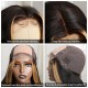 Hurela Blonde Highlight Piano Color Lace Part Wig