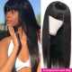 Hurela 150% Density Long Straight 13x4 Lace Frontal Wigs Natural Color