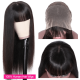Hurela 150% Density Long Straight 13x4 Lace Frontal Wigs Natural Color